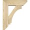 Ekena Millwork Imperial Slat Rough Sawn Bracket w/ Offset Brace, Douglas Fir, 6"W x 18"D x 22"H BKT0604X18X22IMP06RDF - alternate 4
